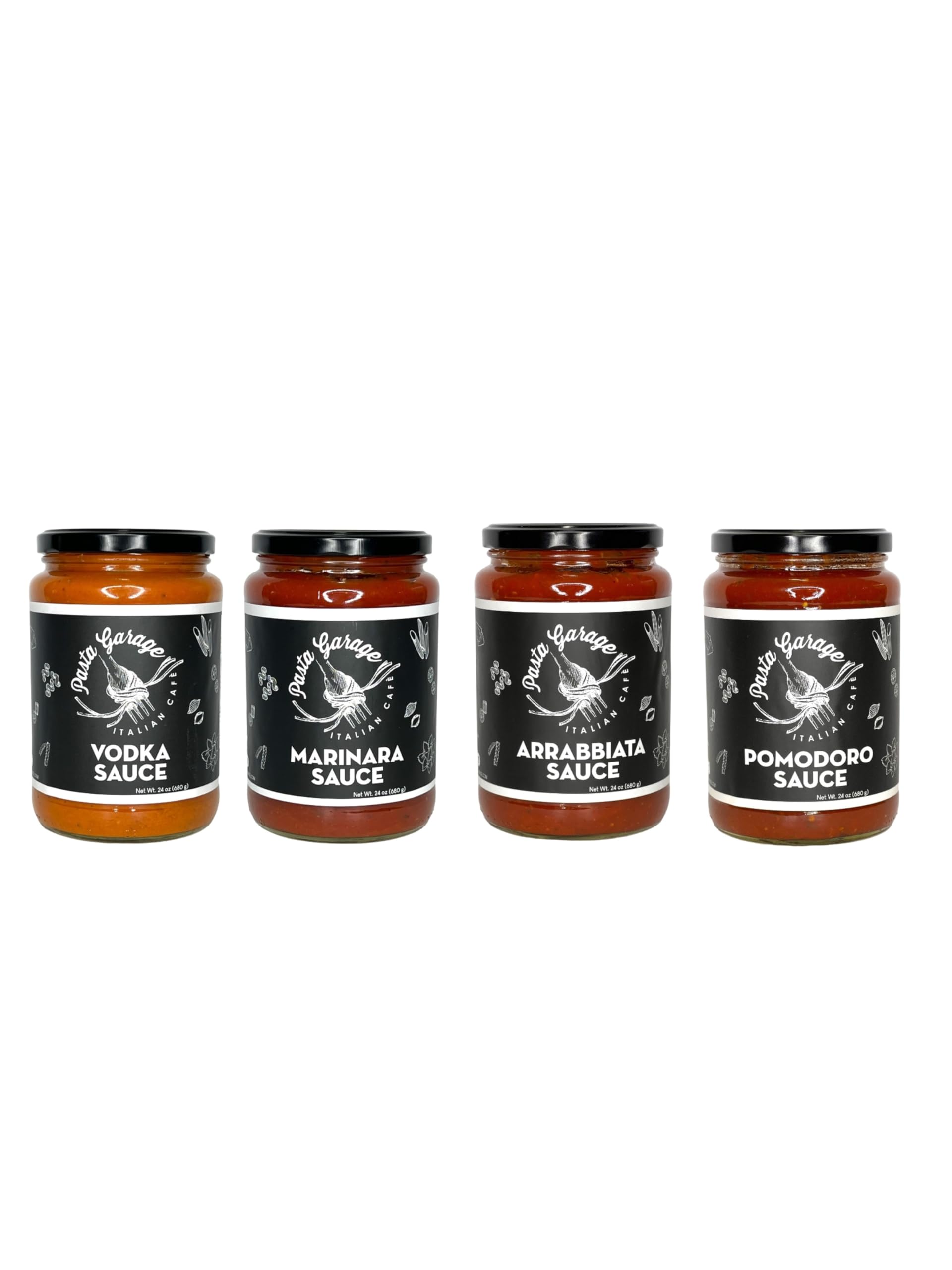 Pasta Garage Classic VODKA Sauce/World Famous Signature Recipe Pasta Sauce/Small Batch/Slow Cooked/Vegetarian/Vegan/Gluten Free/Low Carb/24oz. (Pack