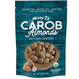 Missy J's Organic Carob Covered Almonds 6oz. | Carob Made w/Coconut Sugar, Vegan and Gluten-Free | Healthy Caffeine Free Substitute for Chocolate