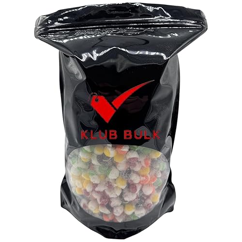 Klub Bulk Premium Freeze Dried Candy Crunchy Comets-2.5 lb Fruity Crispy Crunch Candy Popping into a Unique Shape Bursting With Flavors.Delicious