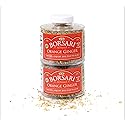 Borsari Seasoned Salt 2-Shaker Gift Set - Orange Ginger Seasoning Blend - Gourmet Seasonings For Steak, Fish, Poultry, & More - (4oz Shaker Bottles)