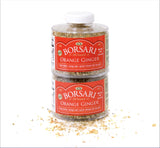 Borsari Seasoned Salt 2-Shaker Gift Set - Orange Ginger Seasoning Blend - Gourmet Seasonings For Steak, Fish, Poultry, & More - (4oz Shaker Bottles)