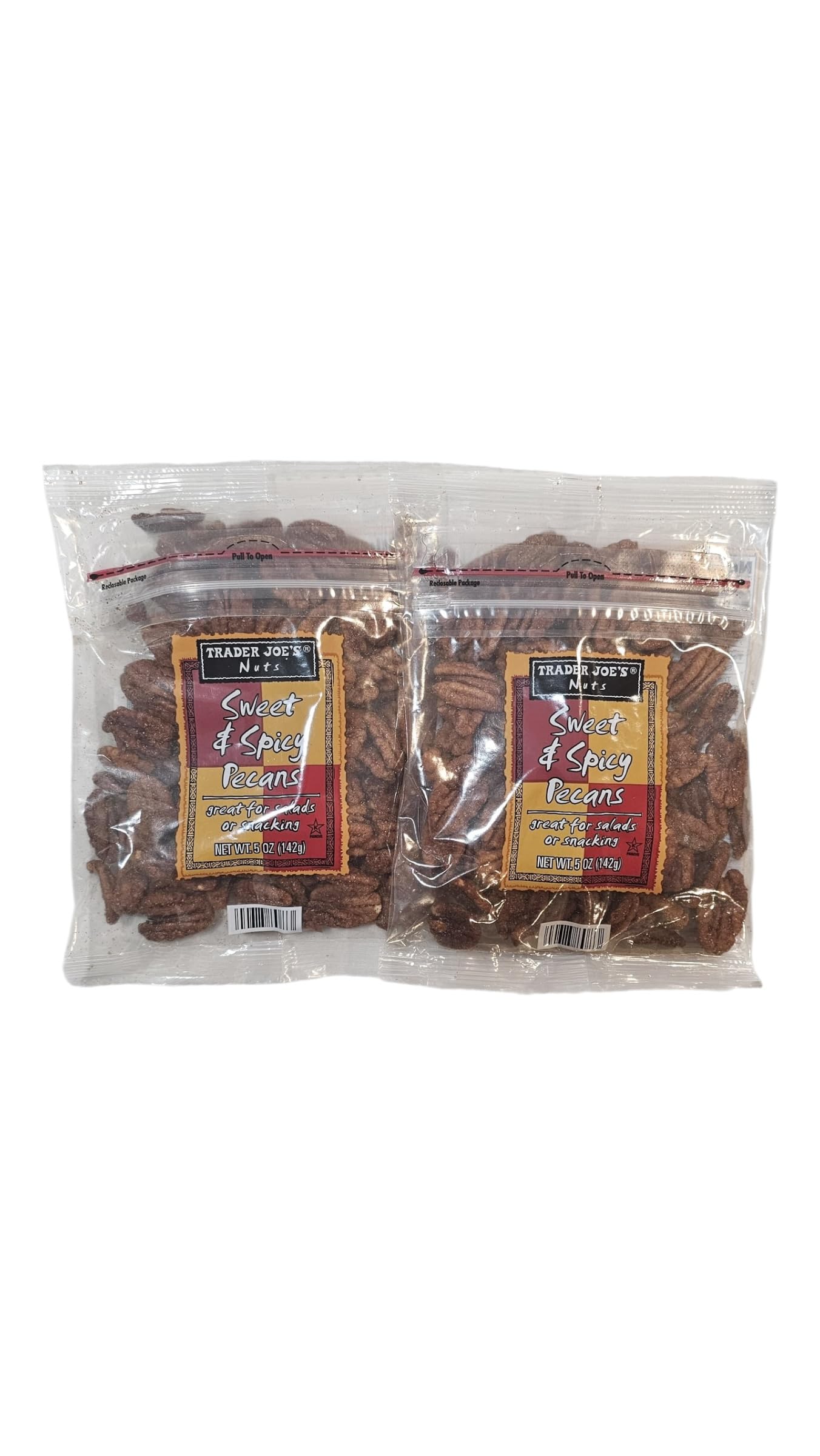 Trader Joe's Sweet and Spicy Pecans 5 oz - PACK OF 2