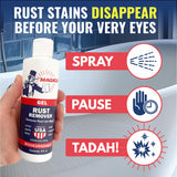 Magica® Rust Remover Reliably Removing Rust Stains for over 35 years USA Made (8oz Gel)