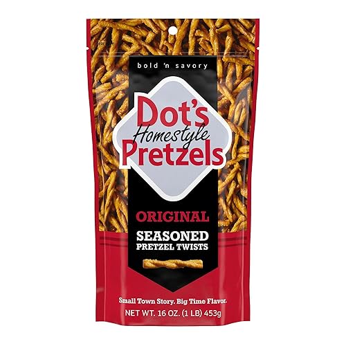 Dot's Pretzels Original Seasoned Pretzel Twist Snack, 16oz Grocery Sized Bag