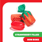Arcor Strawberry Bon Bons - 2 Pound Bulk Pack - Filled Hard Candy Individually Wrapped - Soft Center Retro Candy - Classic Old School Candy for Office