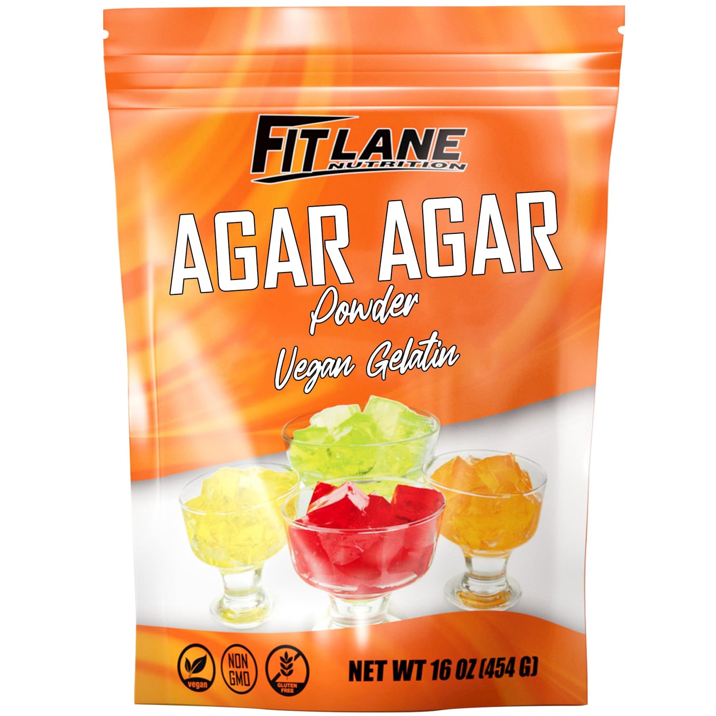 Agar Agar Powder 16 oz - Vegan (Vegetarian) Gelatin - Non GMO, Gluten Free and Nutrient Rich - Substitute for Beef Mix - Unflavored.