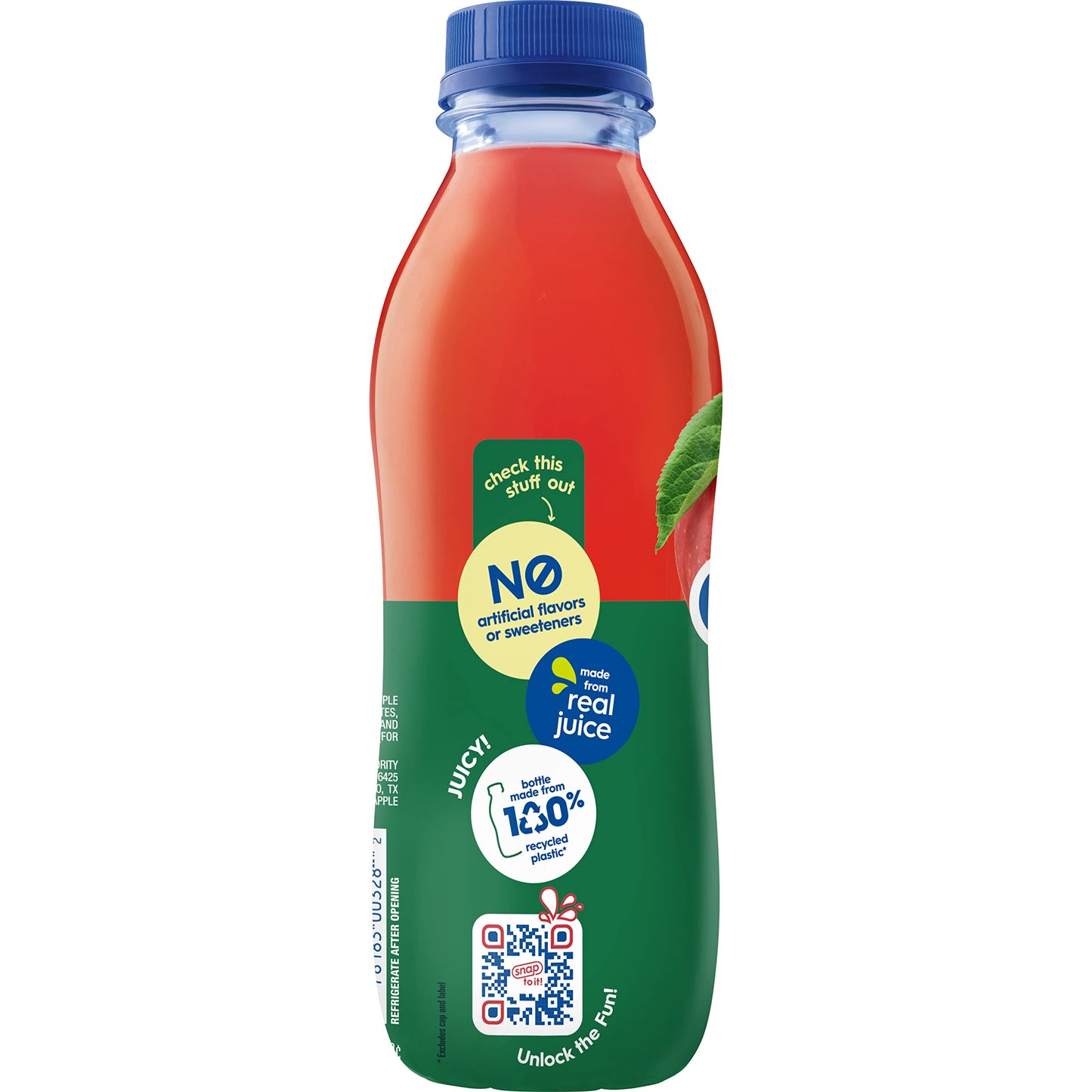 Snapple Apple Juice Drink, 16 Fl Oz Recycled Plastic Bottle, All Natural, No Artificial Flavors Or Sweeteners, Gluten-free, Contains 10% Real Juice 12