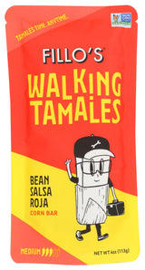 Fillos Bean Salsa Roja Walking Tamales, 4 OZ