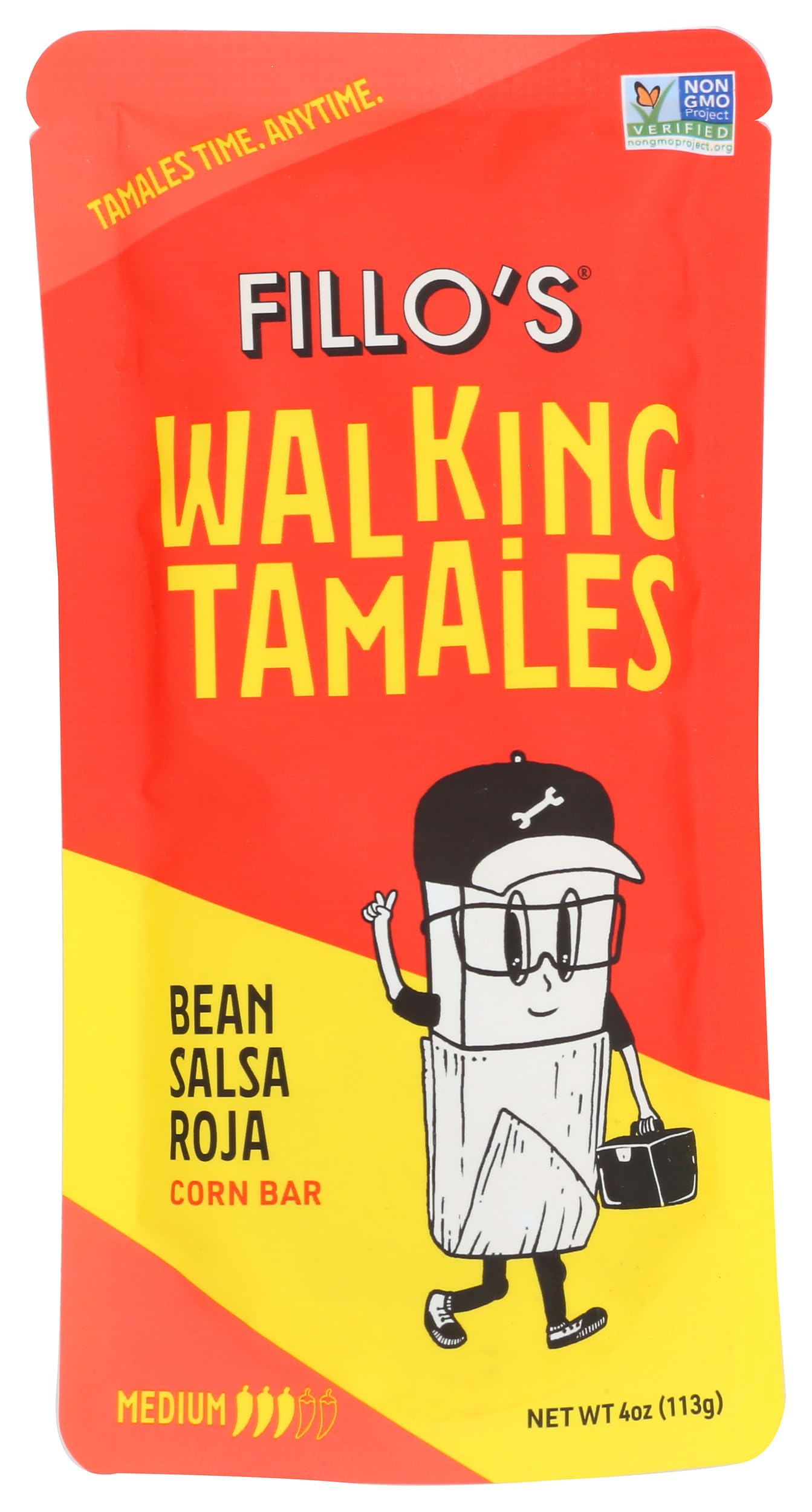 Fillos Bean Salsa Roja Walking Tamales, 4 OZ