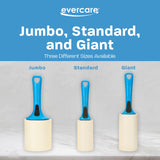 Evercare Jumbo Lint Roller, 60?Sheet Extra?Large Adhesive Roller with Blue Handle for Pet Hair & Lint