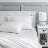 Hotel Style 500 Thread Count Luxury Rich Fiber Blend with Lyocell Full Size Winkle Resistant & Quick Dry Sheet Set (Artic White)
