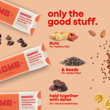 The Bomb Co. Blender Bomb Bar, Peanut Butter Cookie Dough, Superfood Snack Bar for Gut Health, Peanut Butter, Hemp Seeds, Chia Seeds, Flax Seeds, Sea