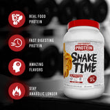 5% Nutrition Rich Piana Shake Time | 24g Animal Based Protein Drink | Grass-Fed Beef Isolate, Chicken, Whole Egg | No Sugar, Dairy, or Soy |