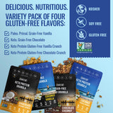 Inrive Gluten Free Granola Variety Pack (Grain Free, Paleo, Keto & High-Protein Options) Soy-Free, Kosher, No Refined Sugar, Vegan, Non-GMO, 8 oz, 4