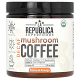 La Republica Organic Decaf Instant Mushroom Coffee Organic, Water-Processed, 7 Superfood Shrooms (Lion's Mane, Reishi, Chaga, Cordyceps, Shiitake