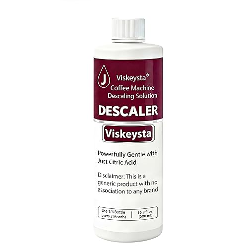 Viskeysta No-Pre-Soak Descaling Solution,Compatible with Ninja Coffee Makers, 500ml Bottle for 4 Uses