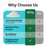 Quay Naturals Pure Baking Soda 1lb - Aluminum-Free, Food-Grade, Multi-Purpose - For Baking, Cleaning & Deodorizing - Vegan, Gluten-Free