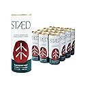 STAED Organic Energy Drinks, Clean Natural Productivity Drink with Cognizin® Citicoline & L-Theanine, Sparkling Functional Beverage, Clean Caffeine
