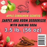 Eleganceinlife Apple Cinnamon-Scented Carpet and Room Deodorizer with Baking Soda, 3.5 lb. (56 oz)