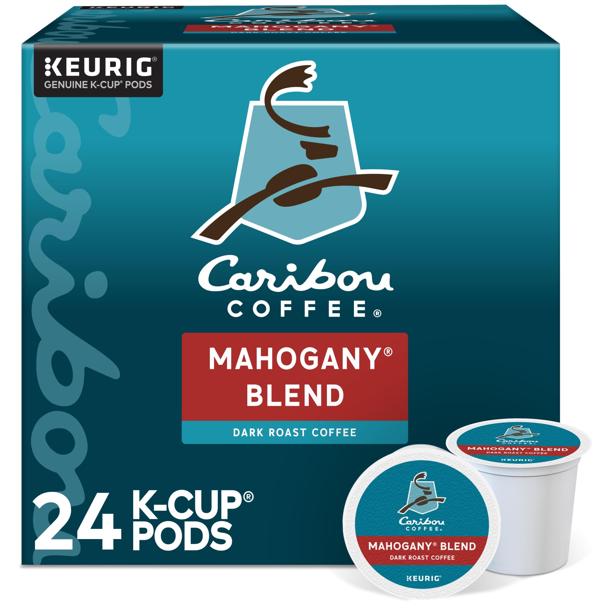 Caribou Coffee® Single-Serve Coffee K-Cup® Pods, Mahogany, Carton Of 24