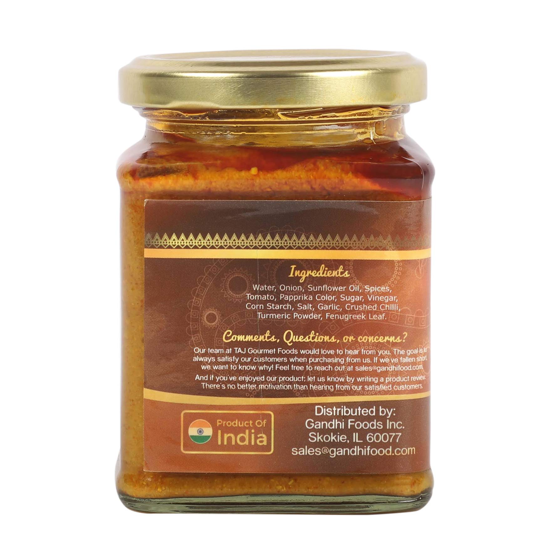 TAJ Vindaloo Paste, Vindaloo Curry Paste, 300g (10.5oz)