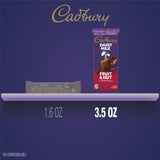 CADBURY DAIRY MILK Fruit & Nut Milk Chocolate Candy Bar, 3.5 oz