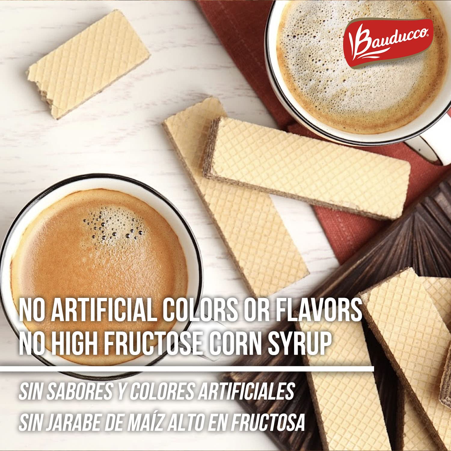 Bauducco Chocolate Wafers - Crispy & Delicate Wafer Cookies With 3 Delicious, Indulgent Decadent Layers of Chocolate Flavored Cream- Vegan and Kosher