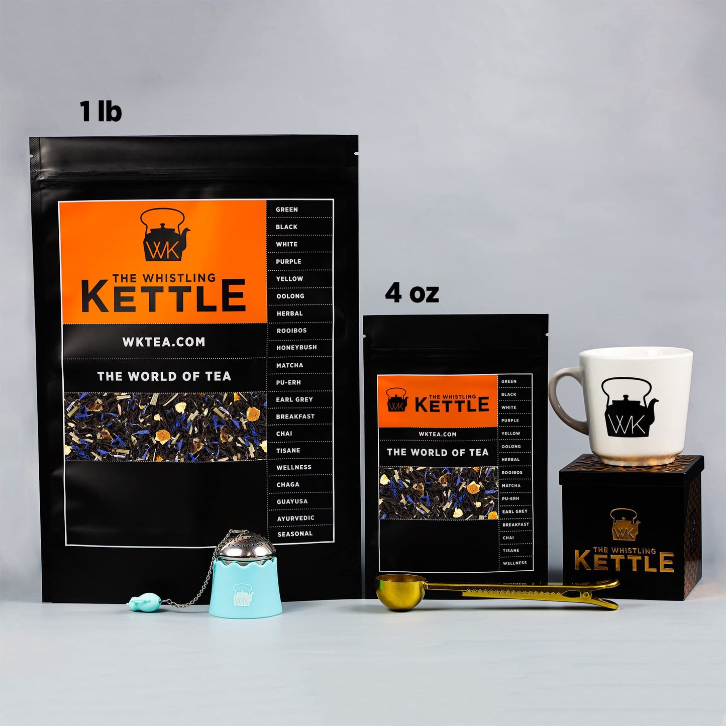 The Whistling Kettle Russian Earl Grey Tea- Energizing Flavored Black Tea with Earl Grey and Citrus Notes- 4oz(80 servings)