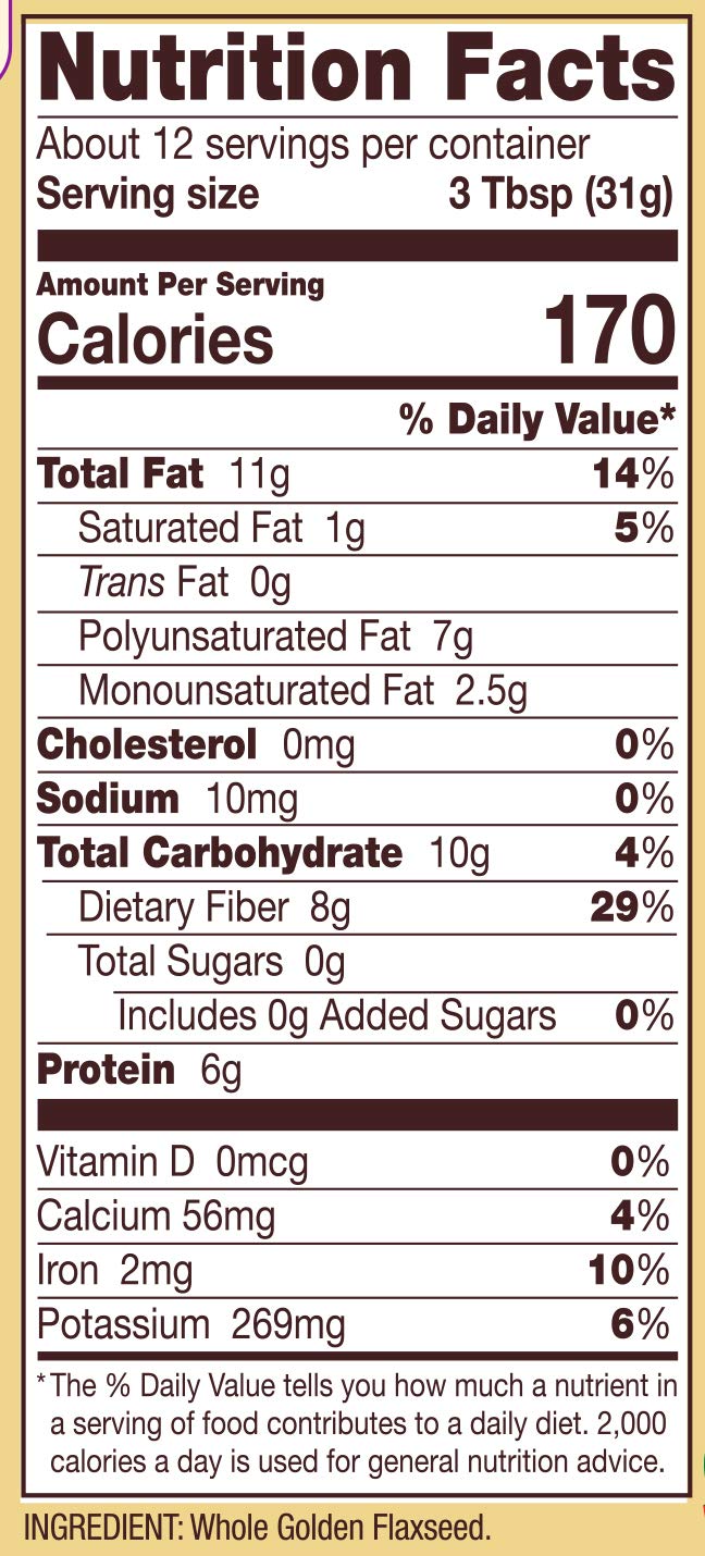 Bob's Red Mill Golden Flaxseeds, 13oz (Pack of 4) - Non GMO, Vegan, Paleo Friendly, Raw, Sproutable, Kosher