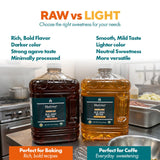 BLUE GREEN ORGANICS Light Organic Blue Agave (176 oz) - Mild Neutral Sweetener for Drinks & Cooking, Vegan, Non-GMO, Bulk Size