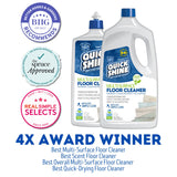 Quick Shine Multi Surface Floor Cleaner 64oz, Ready to Use-Streak Free-No Rinse, Use on Hardwood, Laminate, Luxury Vinyl Plank & Stone, Use in Spray