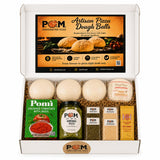 Pie Oh My Artisan Pizza Night Kit - 3 Pizza Dough Balls with Mozzarella, Tomato Basil Sauce, Pesto, Parmesan, Oregano & Hot Honey
