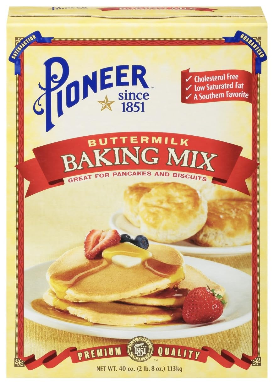 Pioneer Biscuit and Baking Mix 40oz Box (Pack of 4) Choose Flavor Below (Original)