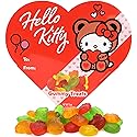Hello Kitty Valentine's Heart Box, Gummy Fruit Flavored Candy Inside, To/From Section for Gifting, 5 Ounces