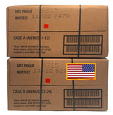 Ammo Can Man MRE/Flag Pack, A Case, Menu 1-12