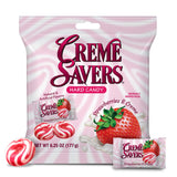 Creme Savers Strawberries and Creme Hard Candy | The Taste of Fresh Strawberries Swirled in Rich Cream | The Original Classic Brought To You By Iconic