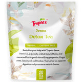 Tropace Senna Leaf Herbal Tea - Caffeine-Free, 20 Tea Bags Infused with Senna, Ginger, Rooibos & Lemon Peel - Rooted in Africa, Packed in USA, 1.8 oz