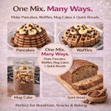 Dojo Fresh Chocolate Protein Pancake Mix, Plant-Based & Vegan, 27g Protein per Serving, Non-GMO, Just Add Water, High-Protein Pancakes, Waffles & Baking Mix (8 oz)
