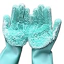 Magic Dishwashing Cleaning Sponge Gloves Reusable Silicone Brush Scrubber Gloves