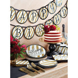 Creative Converting Glitter Assorted Plastic Cutleries, Gold