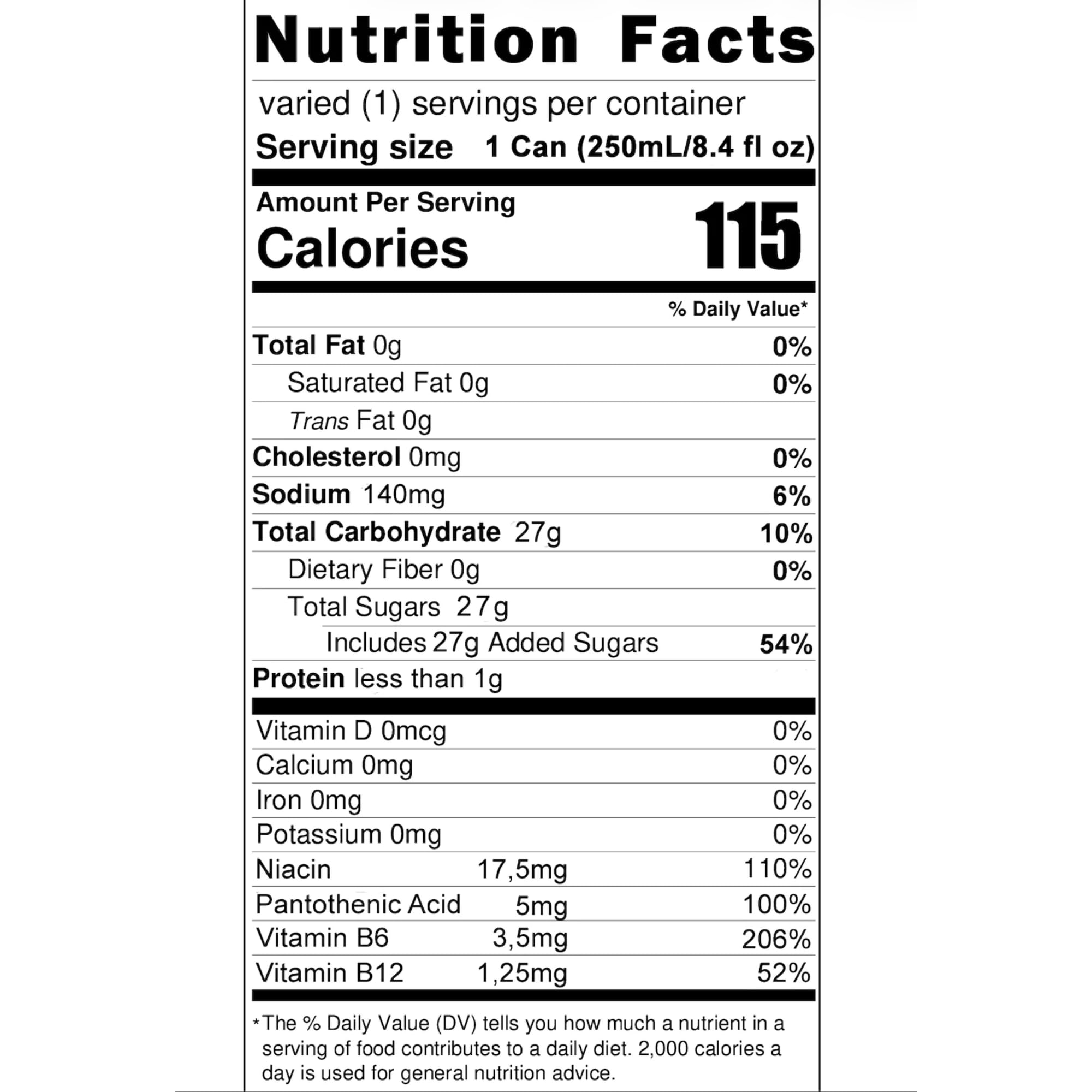 BLU Classic Energy Drink, 12 Pack Slim Cans, 8.4 fl oz (250 mL) Each, Bundle by INIM Store
