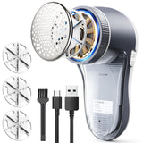 POPCHOSE Fabric Shaver, Lint Shaver for Clothing, Electric Lint Remover with 6-Leaf Blades, Sweater Defuzzer, Clothes Shaver for Couch, Furniture