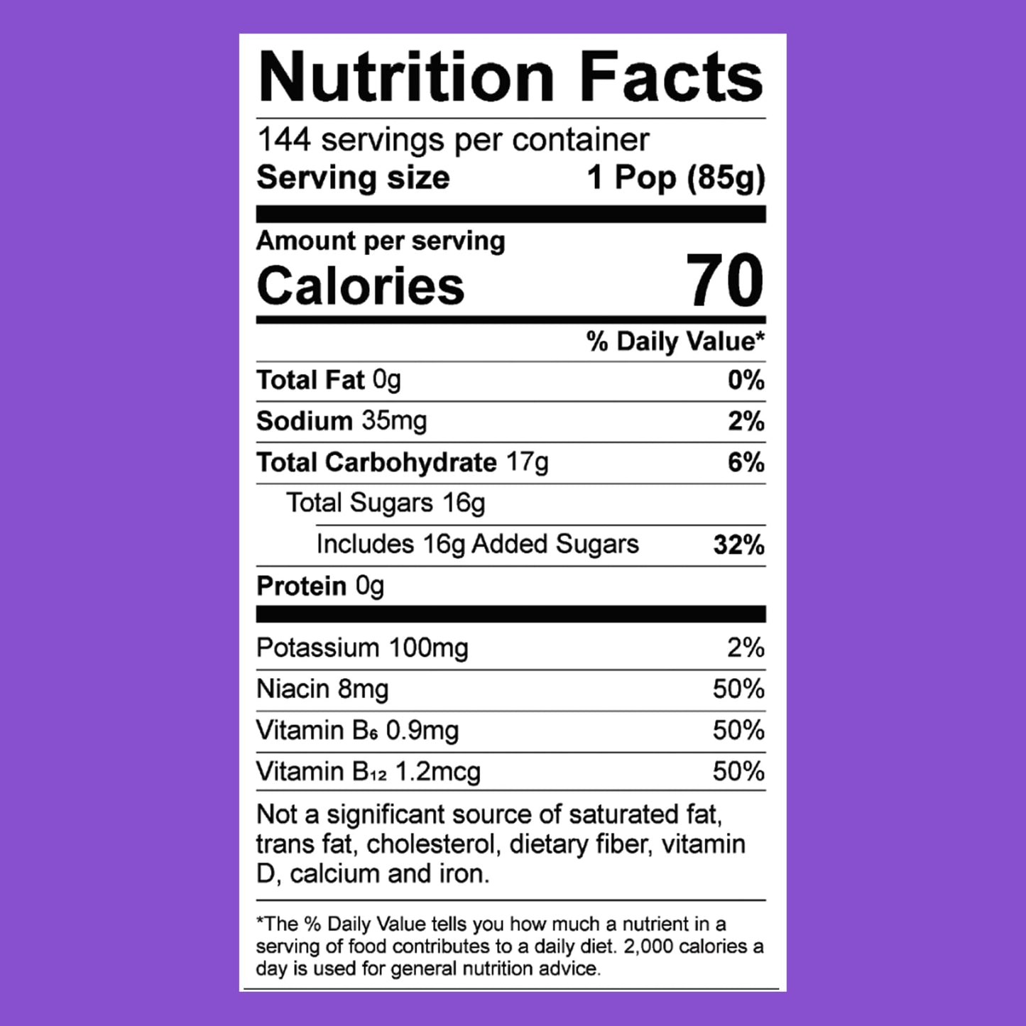 All Sport Freezer Pops, Giant Sized 3oz, 144 CT, Refreshing Ice Pops with Electrolytes, B Vitamins & Potassium -Blue Raz Ice, Lemon Lime, Fruit Punch