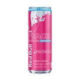 Red Bull Peach Edition Sugarfree Energy Drink, White Peach, 12 fl. oz. can, with 114mg Caffeine, Taurine & B Vitamins