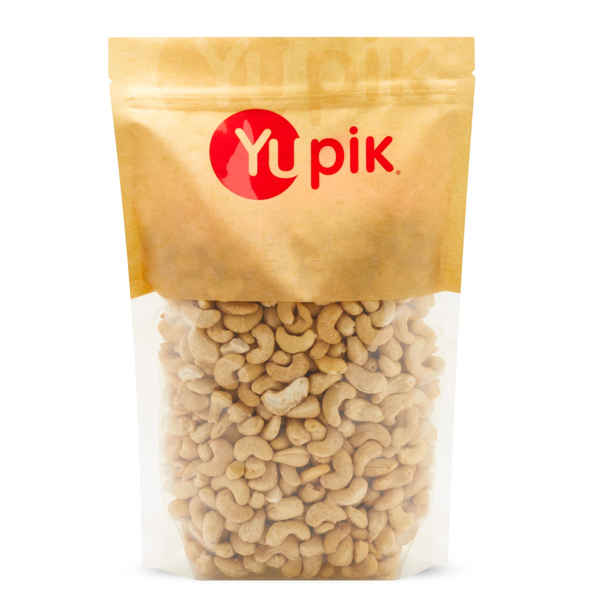 Yupik Nuts Raw Cashews, 2.2 lb (35.3 oz), Kosher, Gluten-Free, Non-GMO, Vegan, Whole Nuts, Unsalted, Unroasted, Source of Protein & Iron, Nutritious