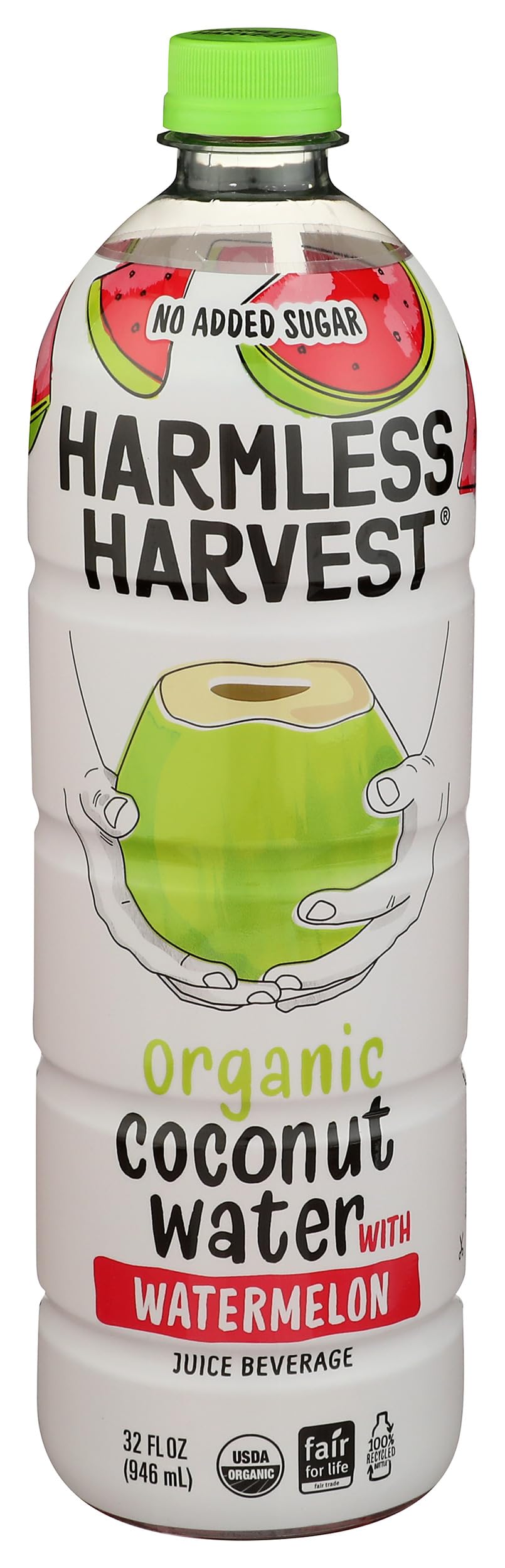 Harmless Harvest Organic Coconut Water With Watermelon, 32 oz