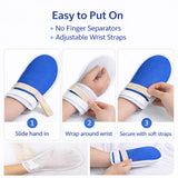 BOYUDZLTD Adult Restraint Mittens - 1 Pair, Breathable Mesh Hand Protection Mitts, Prevent Scratching & Tube Pulling for Elderly Home Care