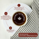 Escuminac Late Harvest Maple Syrup - Organic, Grade A Canada | Dark Robust Taste | 16.9 fl oz Glass Bottle | 100% Pure Canadian Syrup | Gourmet Gift