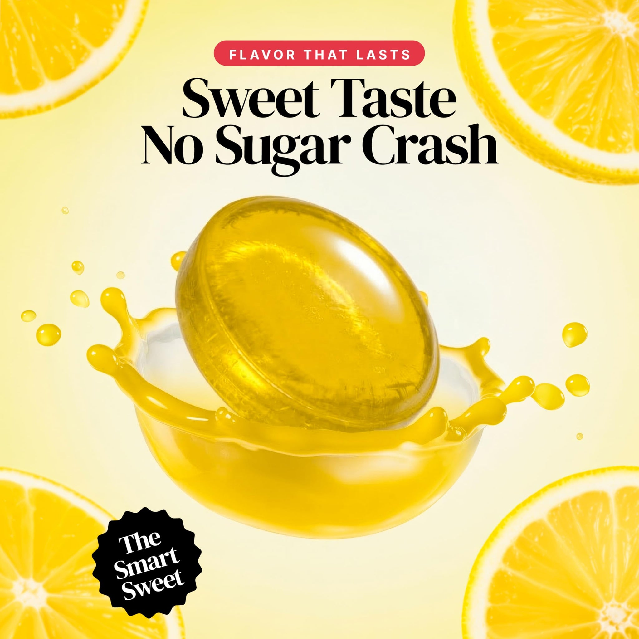 Sugar Free Lemon Drops Hard Candy, 1 lb. Bag, Individually Wrapped Lemon Candy, Sugarless Low Calorie Hard Candy, Perfect for Candy Dishes, Office