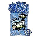 WARHEADS - Extreme Sour Hard Candy - Blue Raspberry Flavor - Perfect for Celebrations - 2 lb Bulk Bag